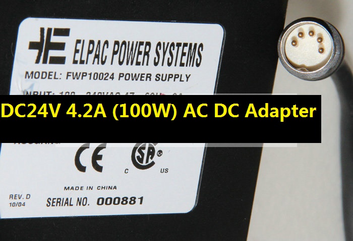 *Brand NEW*DC24V 4.2A (100W) AC DC Adapter POWER SUPPLY FWP10024